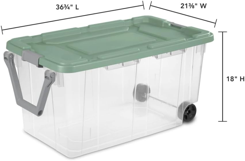 Heavy-Duty 40 Gallon Storage Bin with Secure Latching Lid