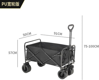 Foldable Utility Wagon for Camping & Outdoor Transport