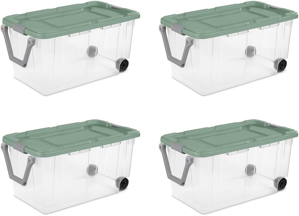 Heavy-Duty 40 Gallon Storage Bin with Secure Latching Lid