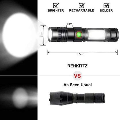 High-Power LED Flashlight Set for Outdoor Adventures