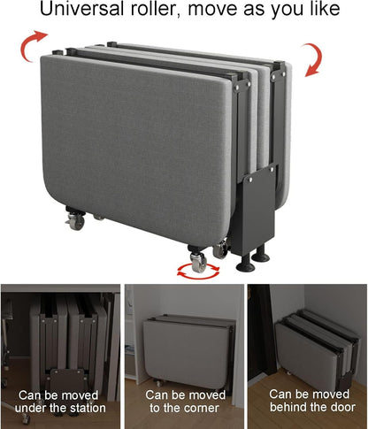 Portable Foldable Camping Cot with Adjustable Backrest