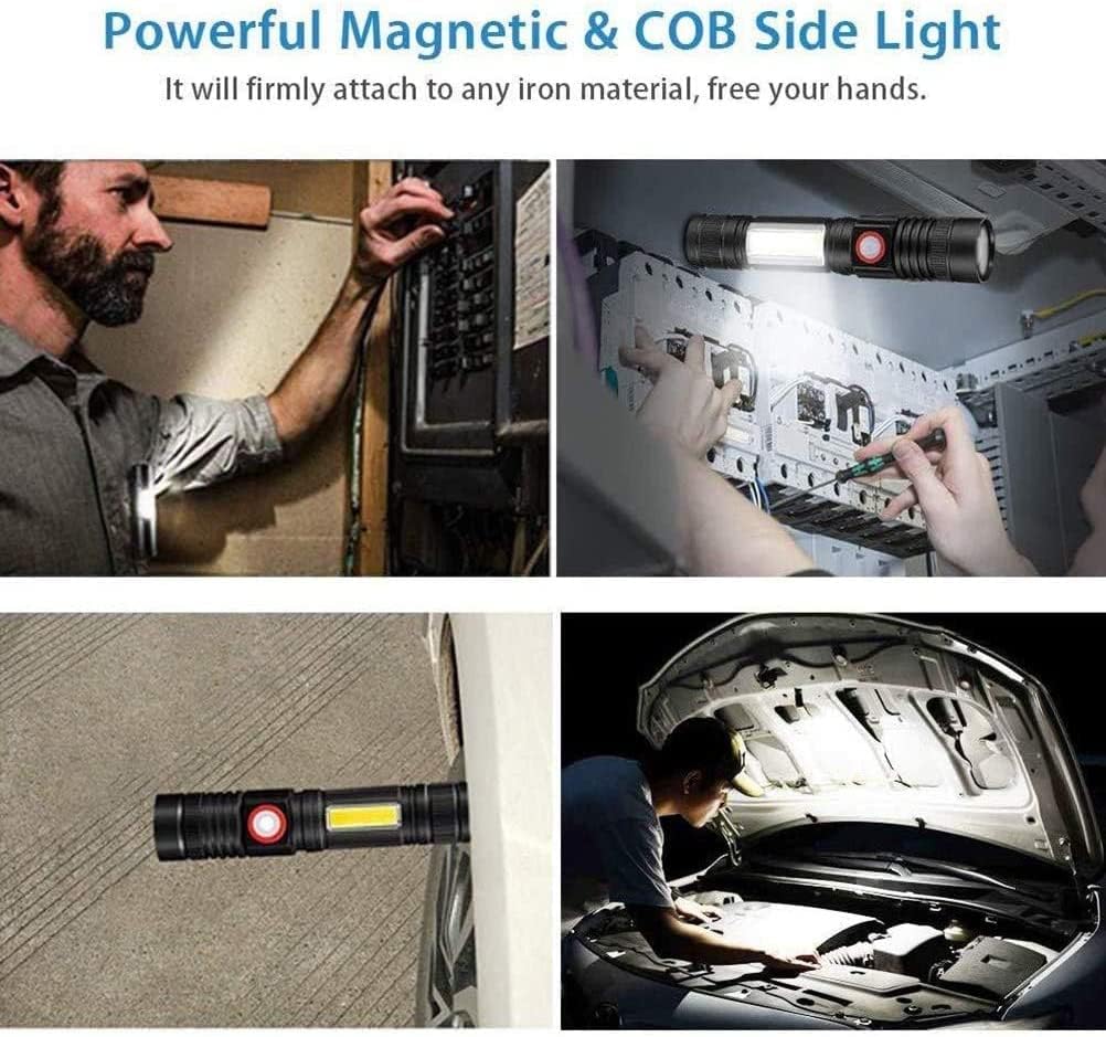 High-Power LED Flashlight Set for Outdoor Adventures