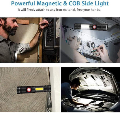 High-Power LED Flashlight Set for Outdoor Adventures