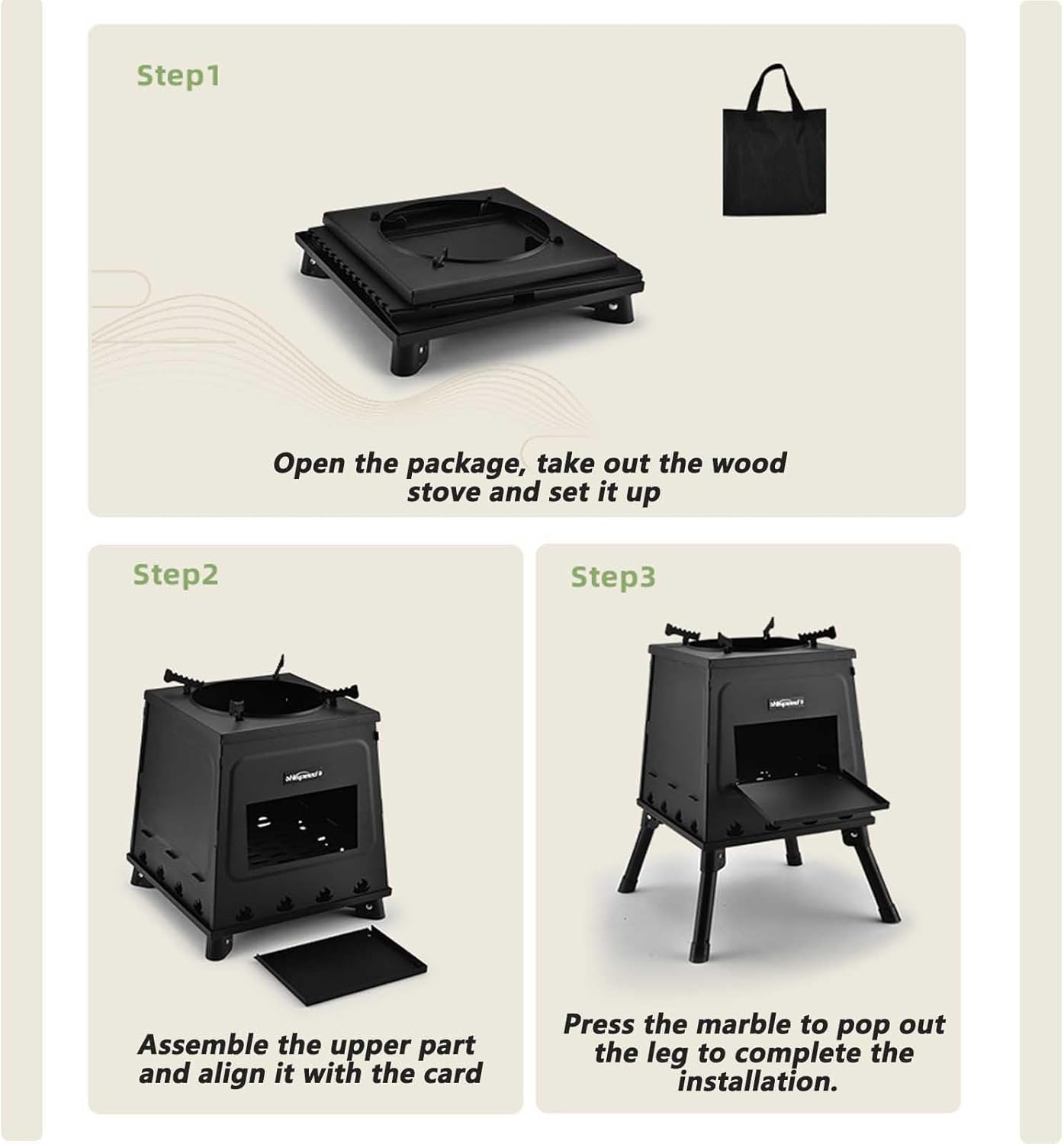 Portable Wood Burning Camping Stove