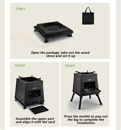 Portable Wood Burning Camping Stove