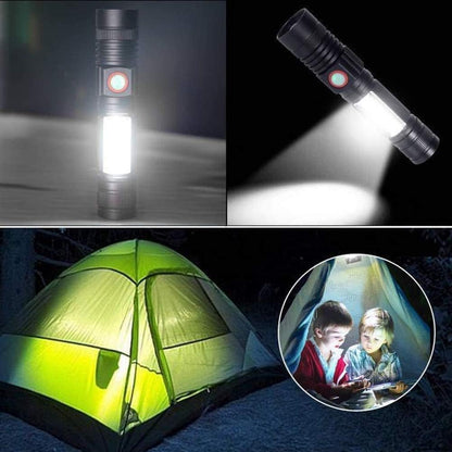 High-Power LED Flashlight Set for Outdoor Adventures