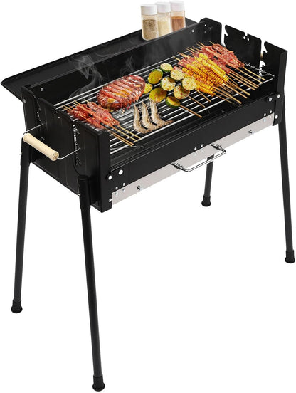 Portable Stainless Steel Charcoal Grill for Camping