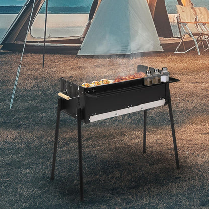 Portable Stainless Steel Charcoal Grill for Camping