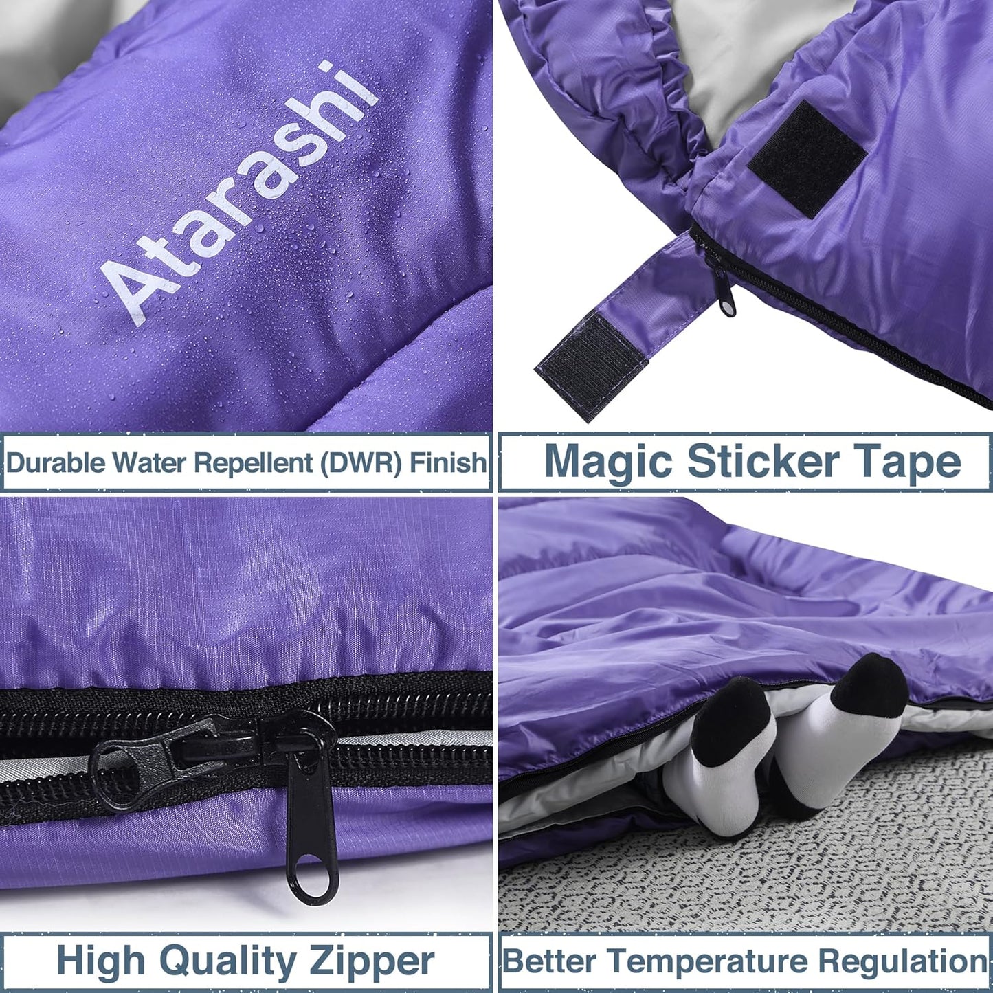 Extra Large Sleeping Bag for Camping & Backpacking